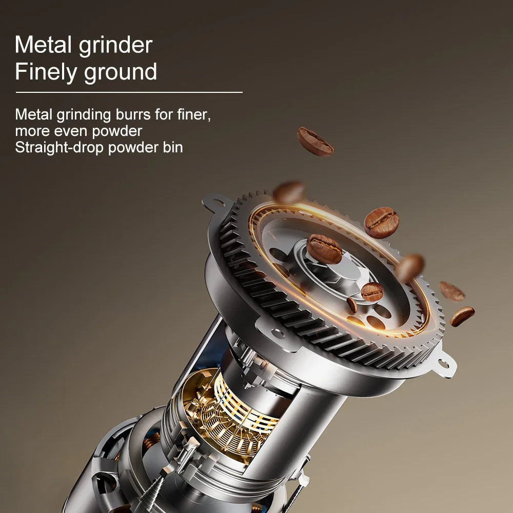 Semi-Automatic Espresso Machine Built-In Grinder & Cold Dual