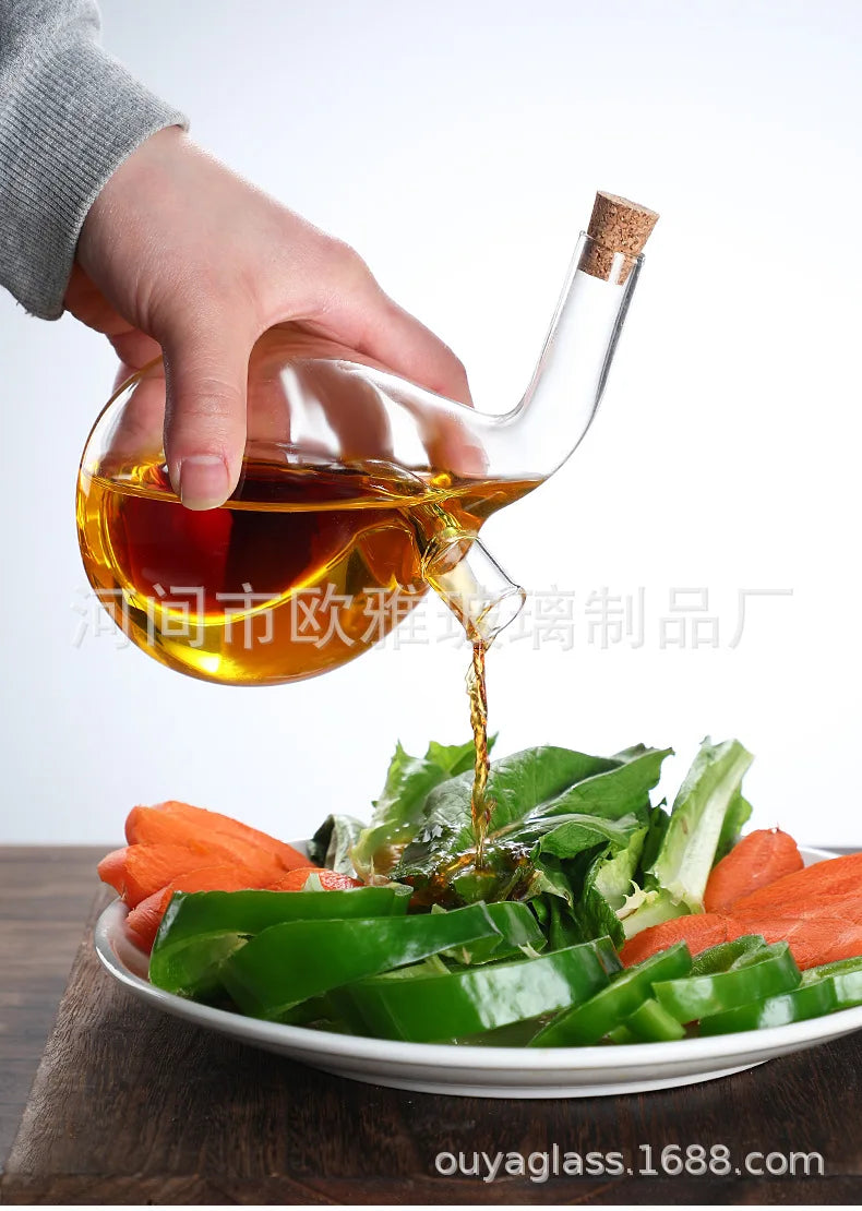2-In-1 Double Layer Bottle Sauce Oil Vinegar Glass