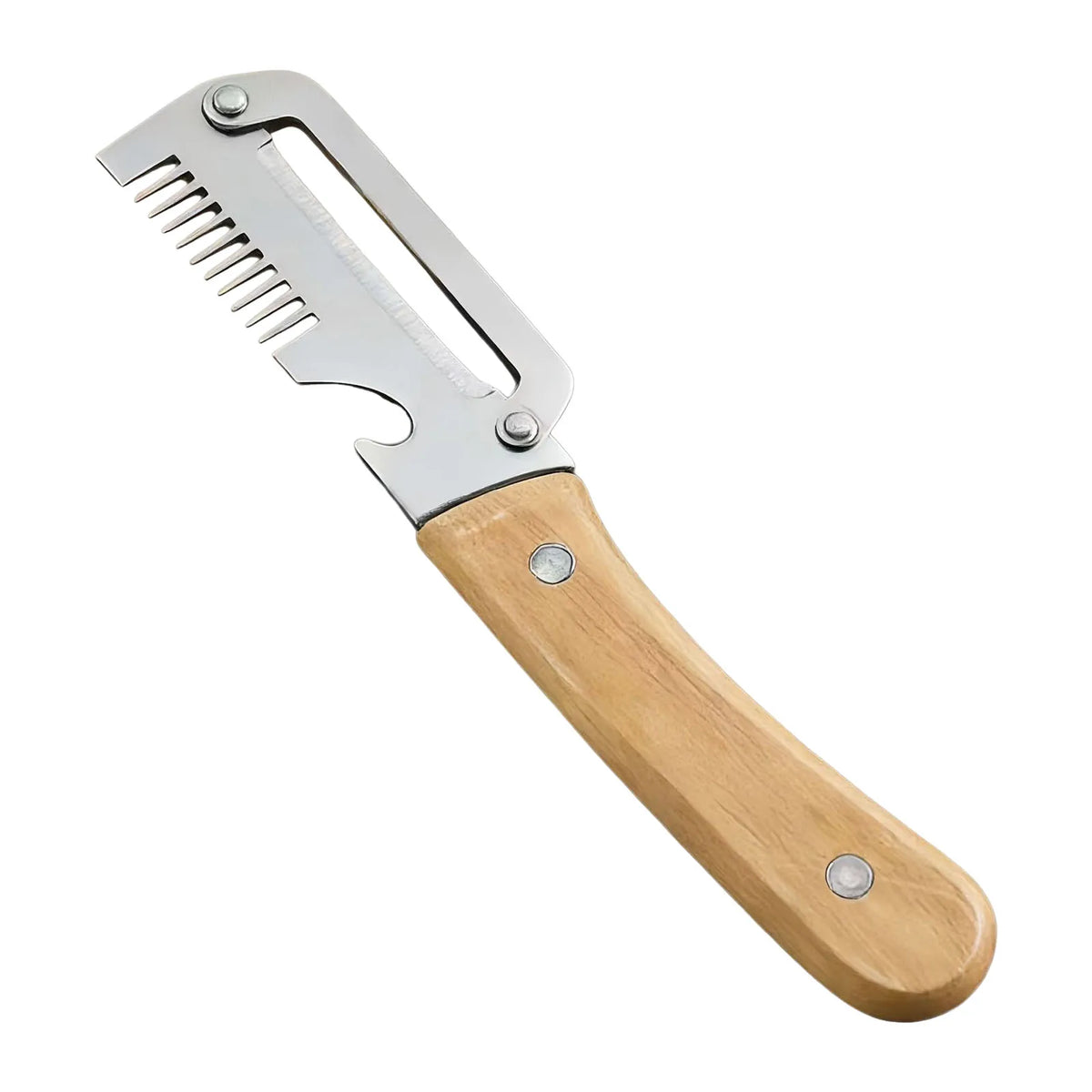 Must Haves Premium Vegetable Peeler Wooden Handle Functional
