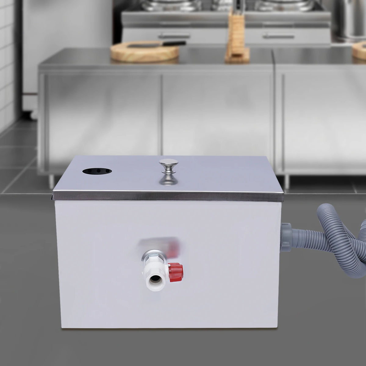 Silver Stainless Steel Grease Trap Interceptor Restaurant Baffles