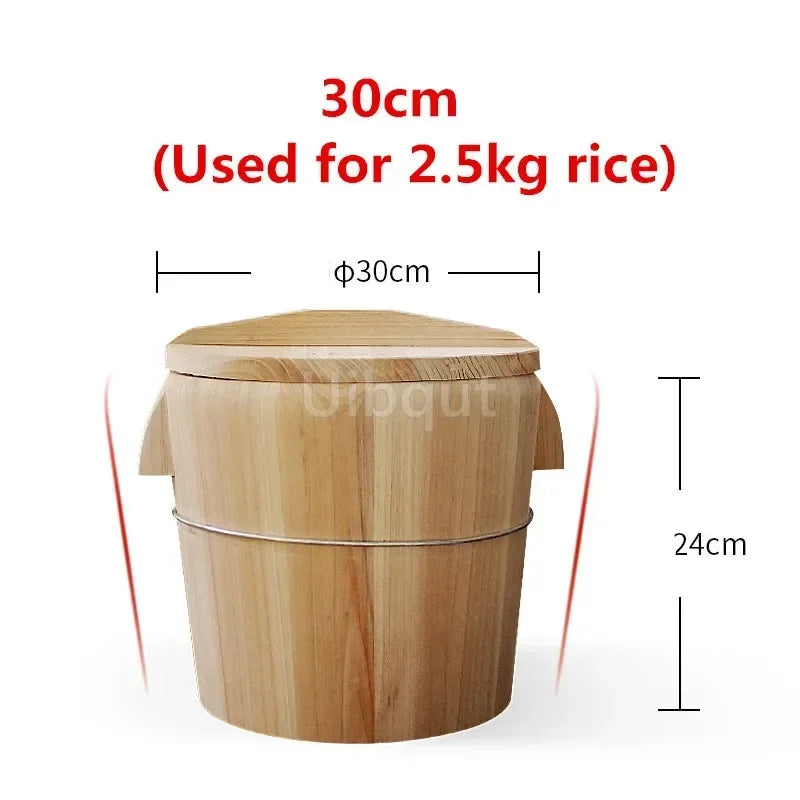 Bamboo Steamer Steamed Rice Wooden Barrel Rice Steamer