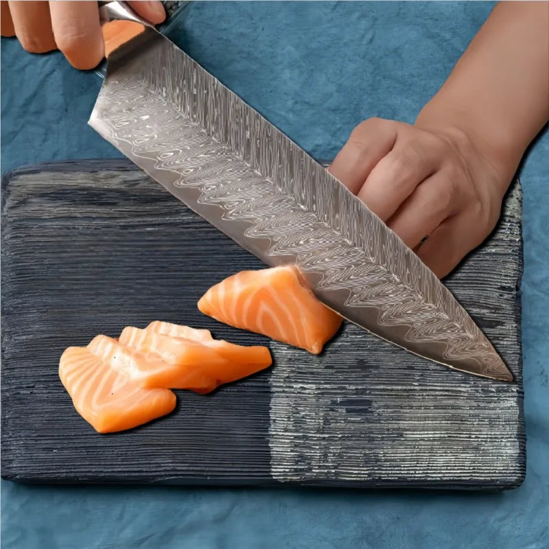 Damascus Chef Knife Aus-10 Steel 67-Layer Vg10 Sharp