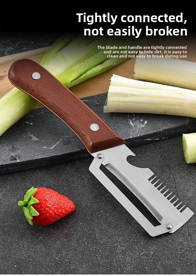 Peeler & Scallion Shredder Stainless Steel Peeler Scallion