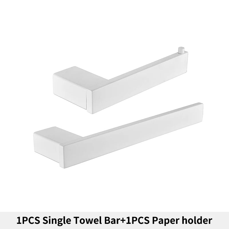Bathroom Hardware White Wall Mounted Toilet Roll Paper