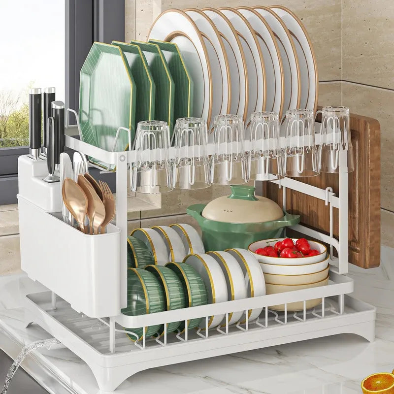 Industrial-Grade Stainless Steel Dish Rack Quick-Dry Spotless