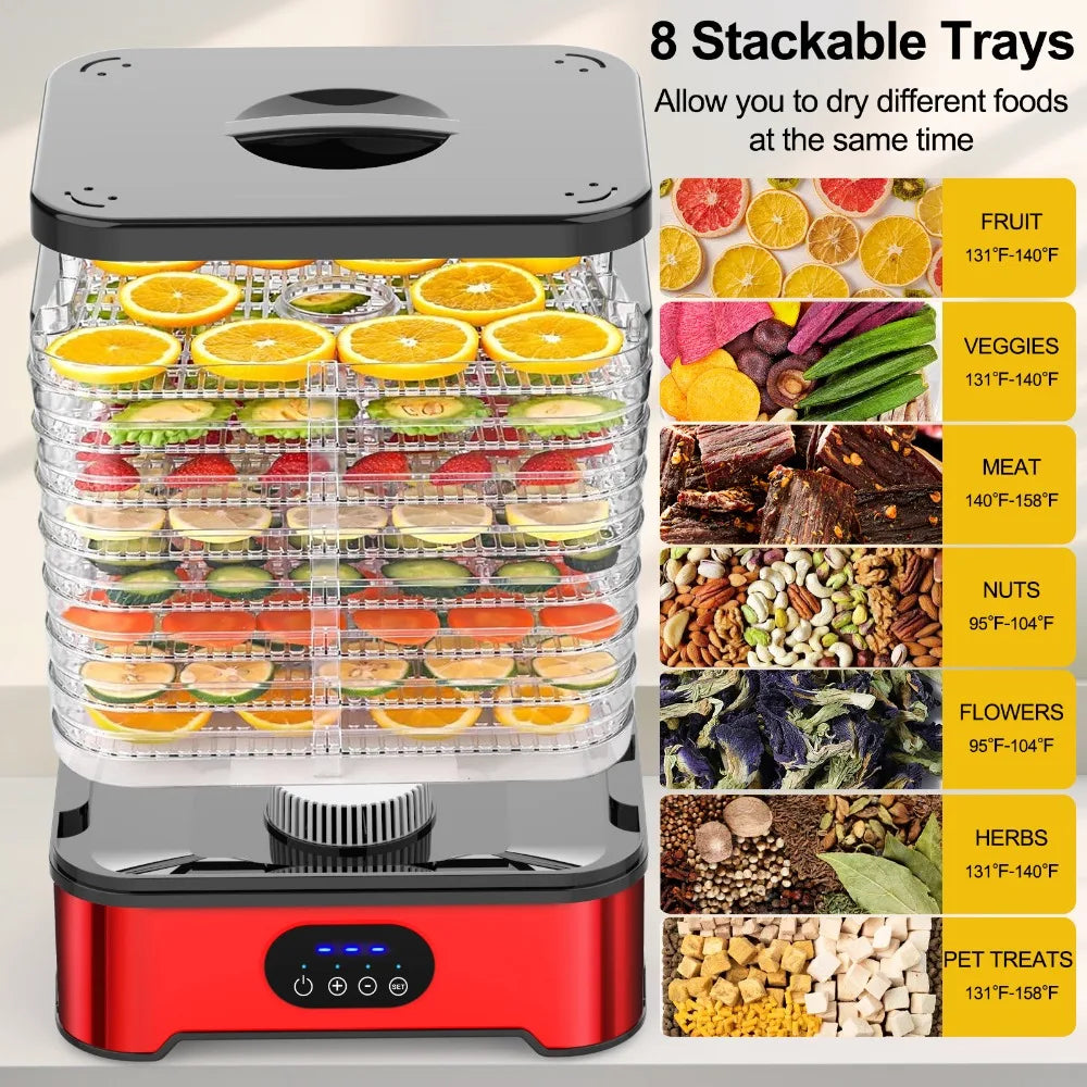 Cross-Border Food Dehydrator 8-Layer Large-Capacity Smart Food