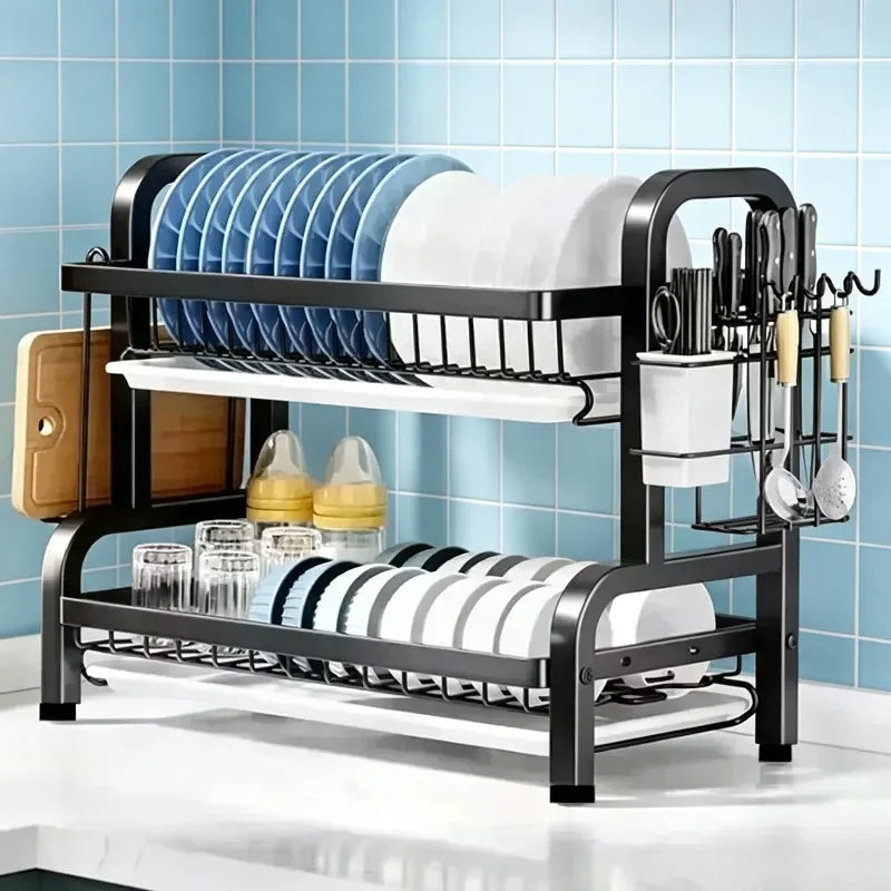 Shelf Dish Storage Rack Drain Dish Rack Organizer