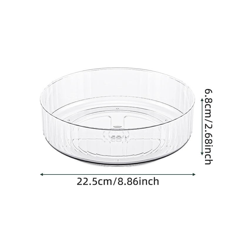 360 Rotating Tray Lazy Susan Fridge Organizer Turntable