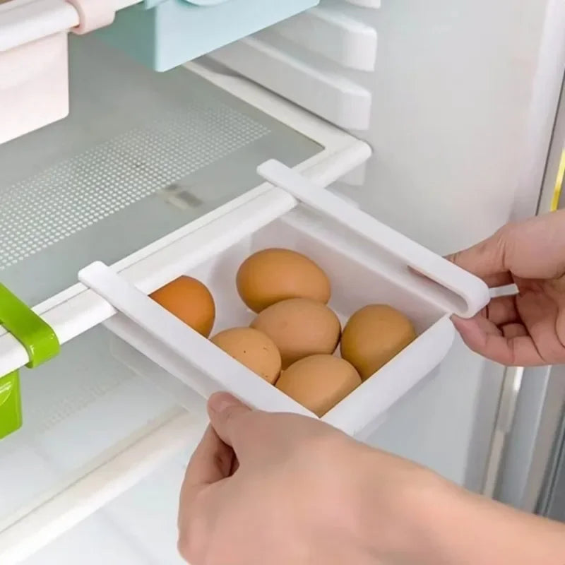 Slide Fridge Freezer Space Saver Organizer Storage Rack