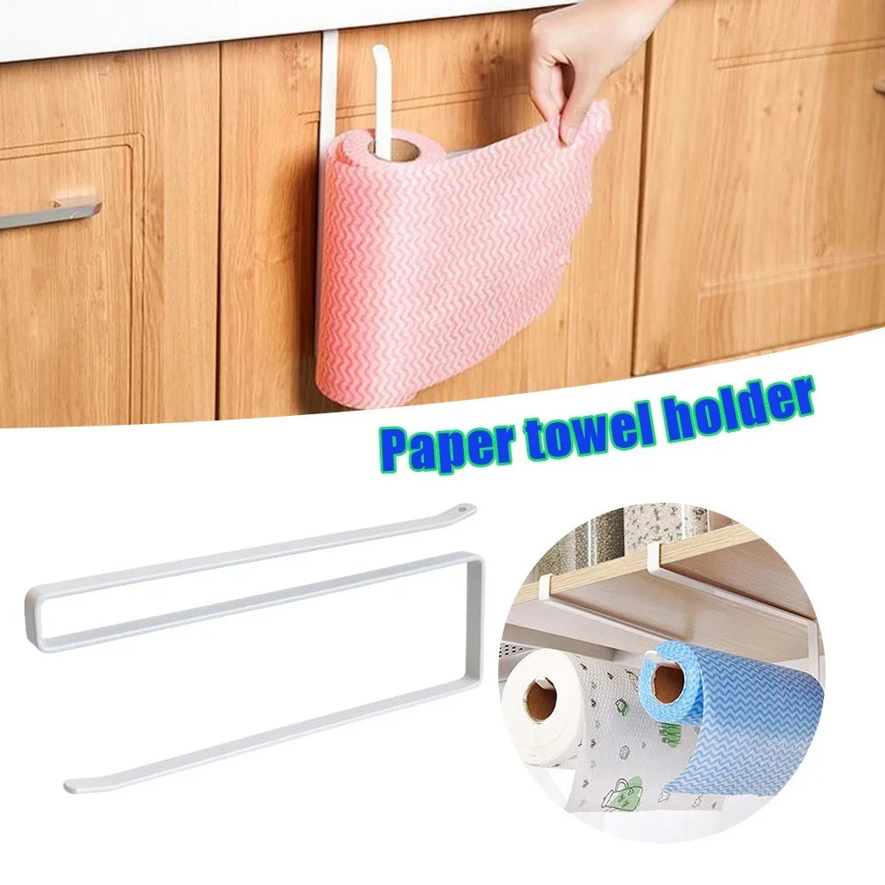 Space Saving Under Cabinet Paper Towel Holder No