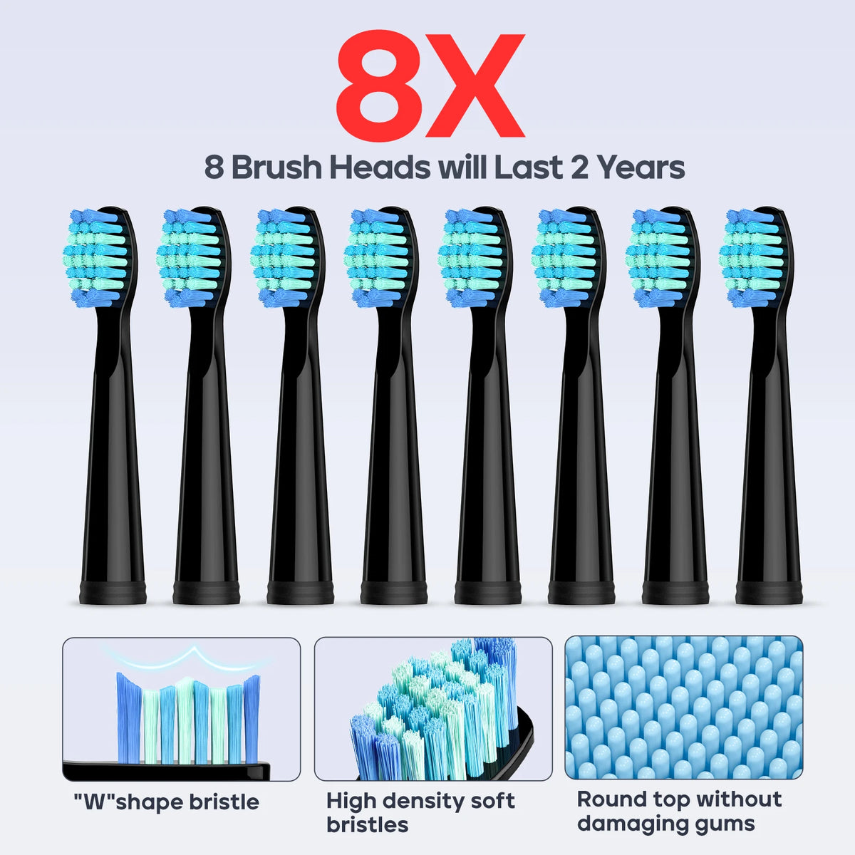 Seago Fast Rechargeable Sonic Toothbrush Electric Smart Automatic