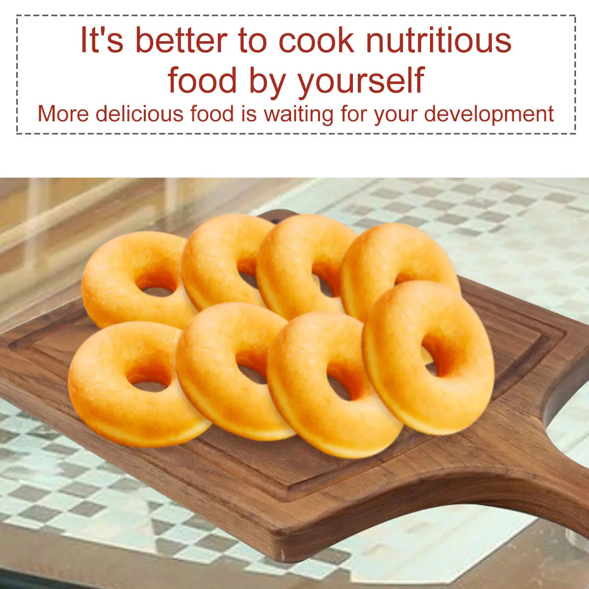 8-Slot Silicone Mini Donut Mold Non-Stick Doughnut Baking