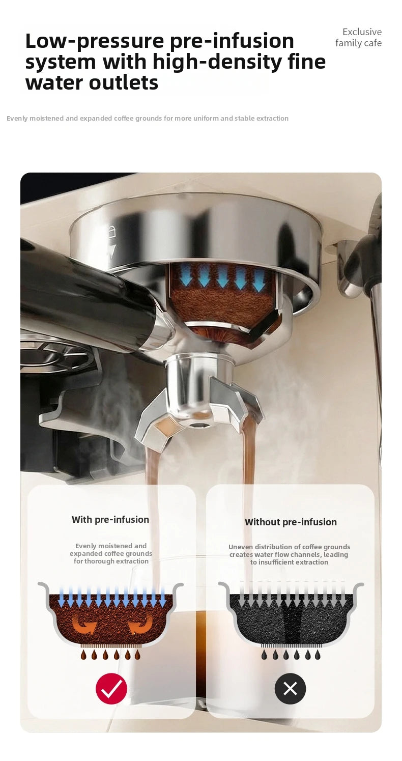 20bar Semi-Auto Espresso Machine Smart Touch Control Built-In
