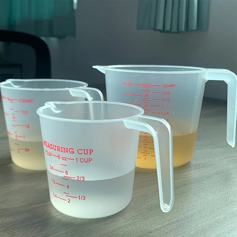 250/500/1000ml Plastic Measuring Cups Highly Transparent