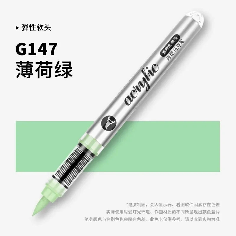 Grasp 120/1 Acrylic Markers Brush Pens Fabric Rock
