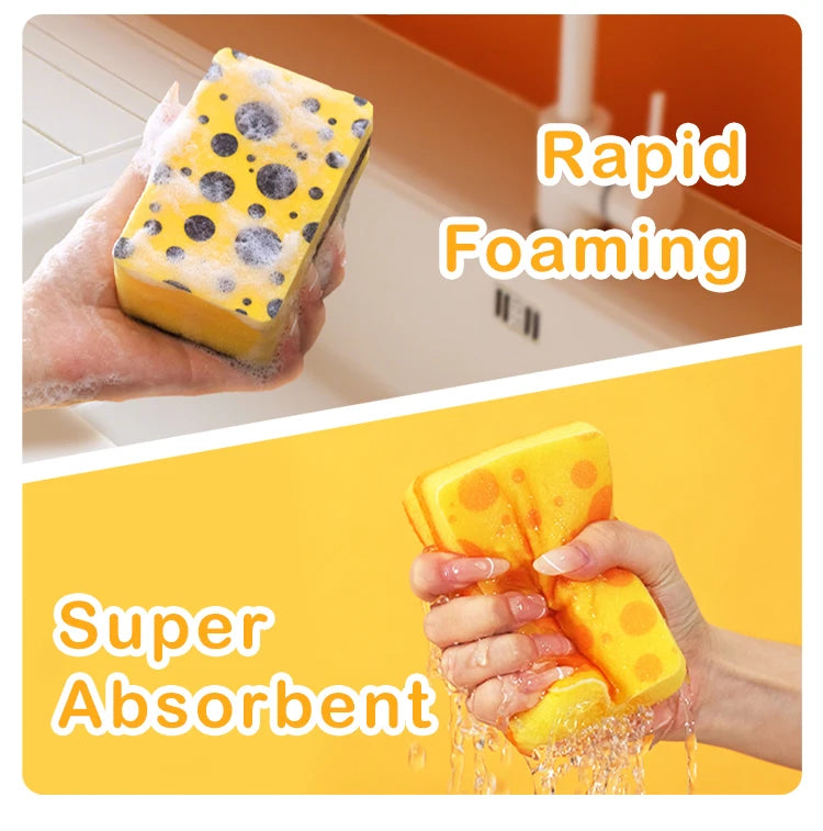 Vismoore Thick Dish Sponge High Density Absorbent Double