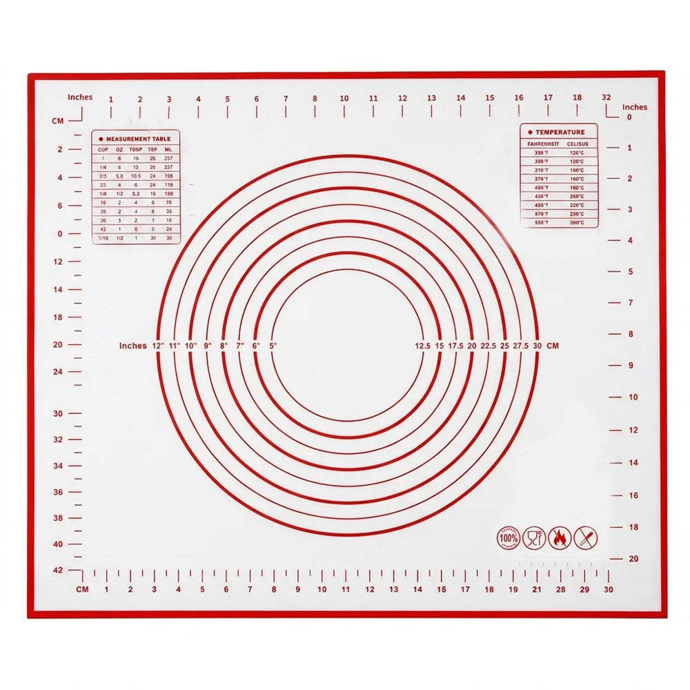 Untior 1pcs Silicone Baking Mat Kneading Pad Dough