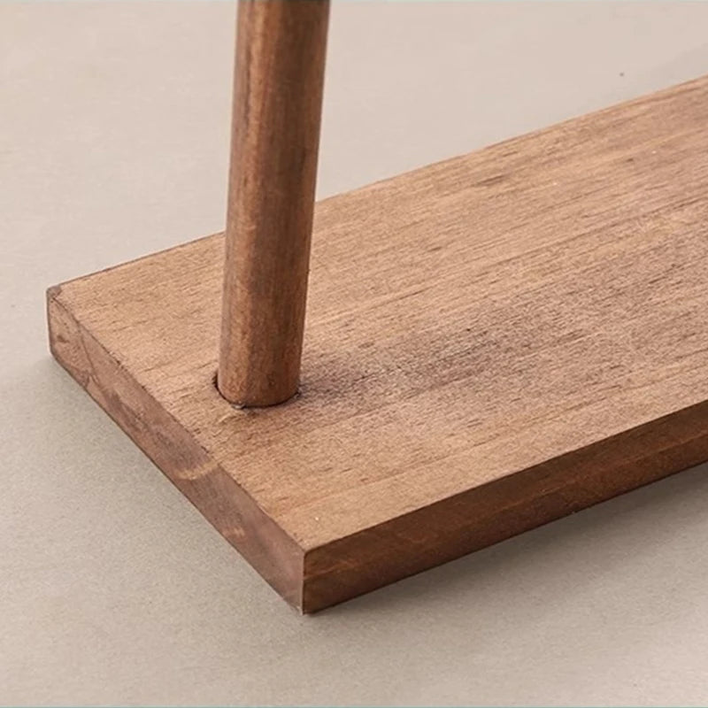 Jewelry Organizer Display Stand Wood Necklace Hanging Countertop