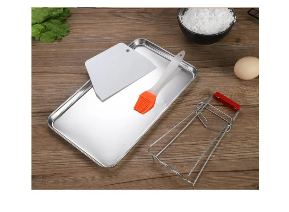 Food Grade Stainless Steel Tray Rust Resistant Rectangular