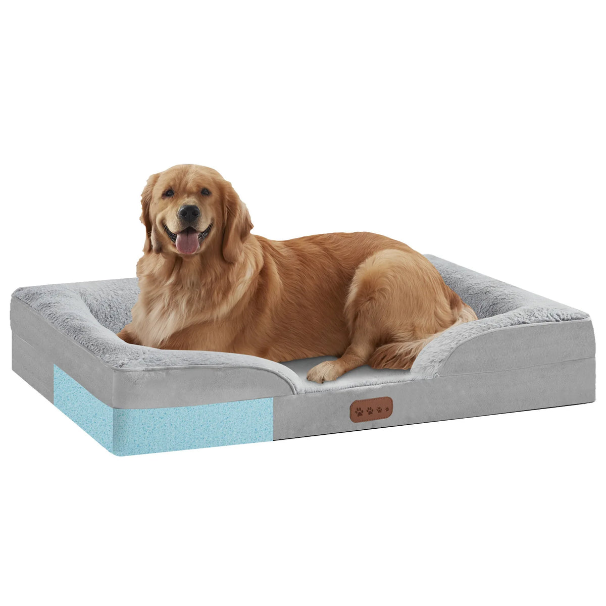 Orthopedic Memory Sponge Dog Bed Universal C-Type Armrest