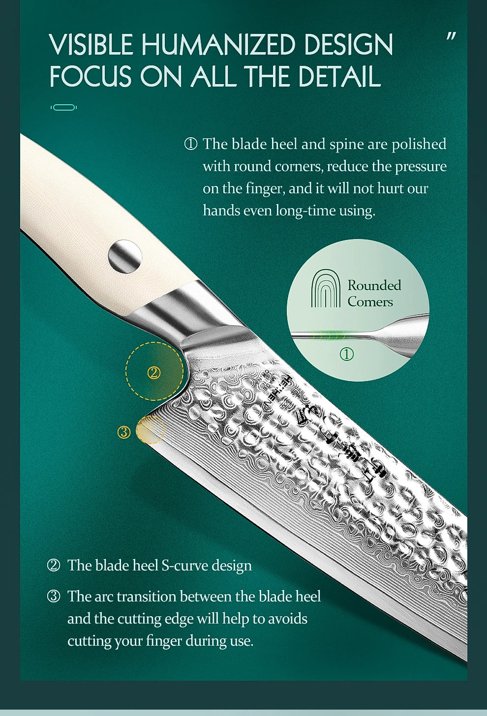 Hezhen 1pc Or 5pc Knife Chef Knife 67