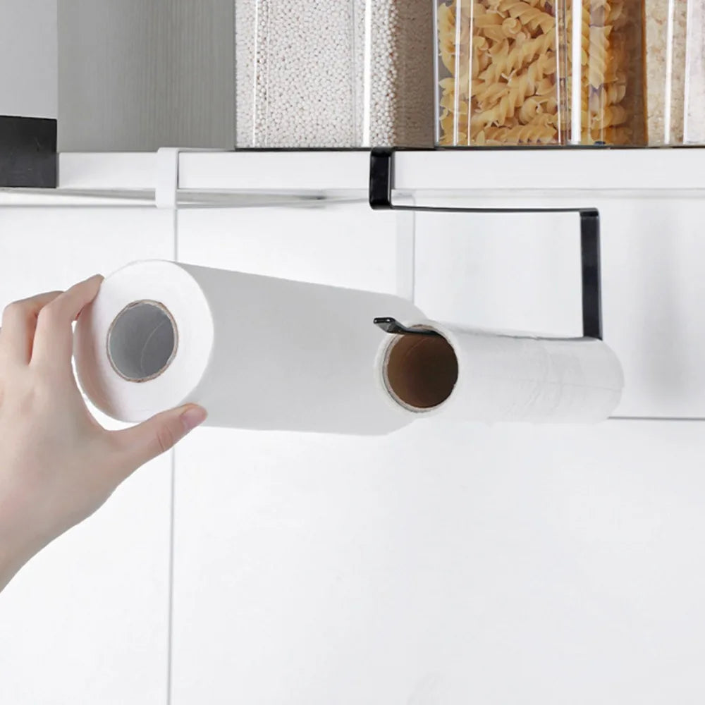 Space Saving Under Cabinet Paper Towel Holder No