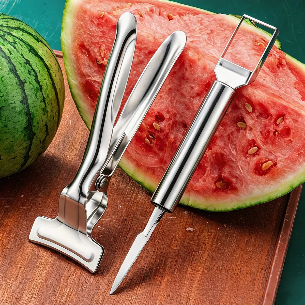 Stainless Steel Watermelon Open Double Head Fruit Splitter