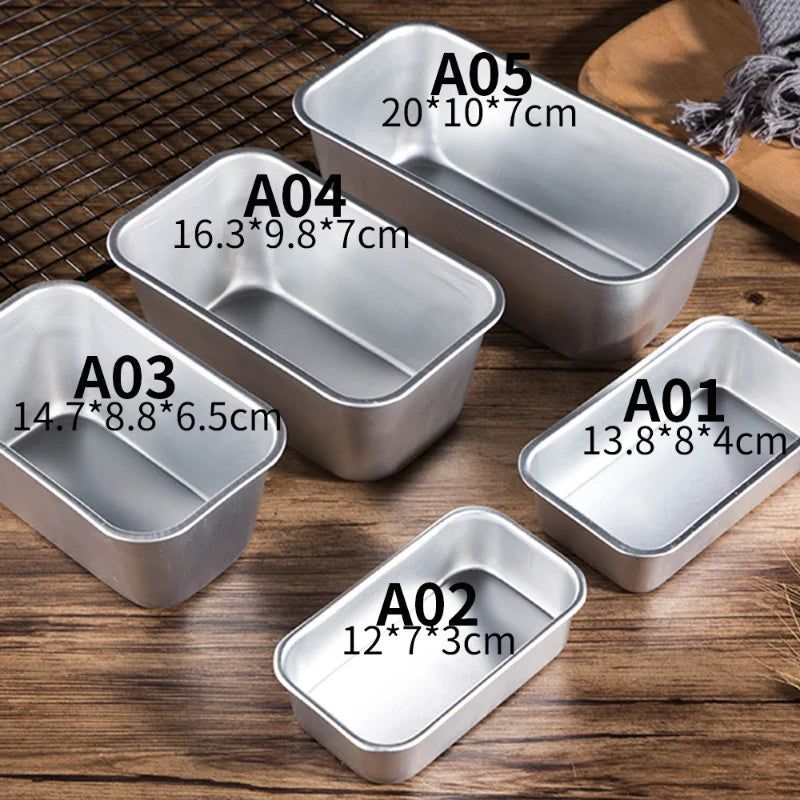 Size Aluminium Loaf Pan Rectangle Baking Cake Mold