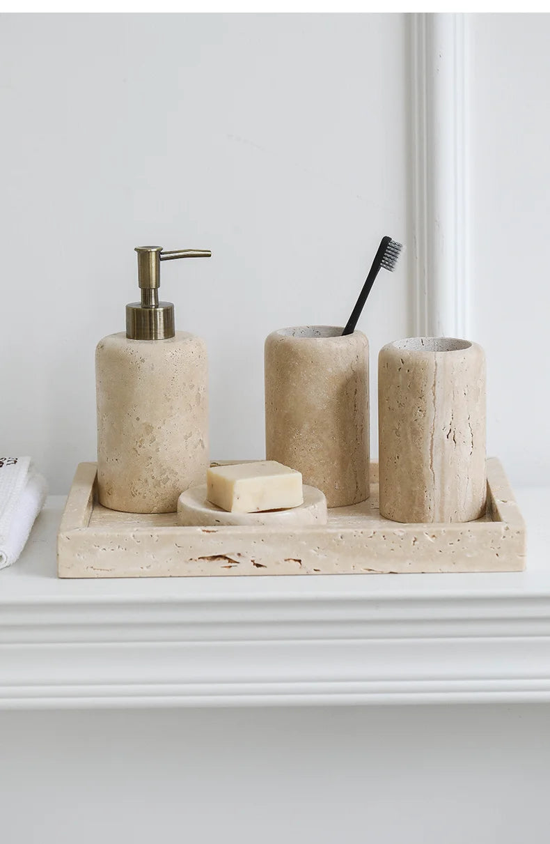 Ahunderjiaz-Wabi Sabi Style Soap Dispensers Bathroom Wash