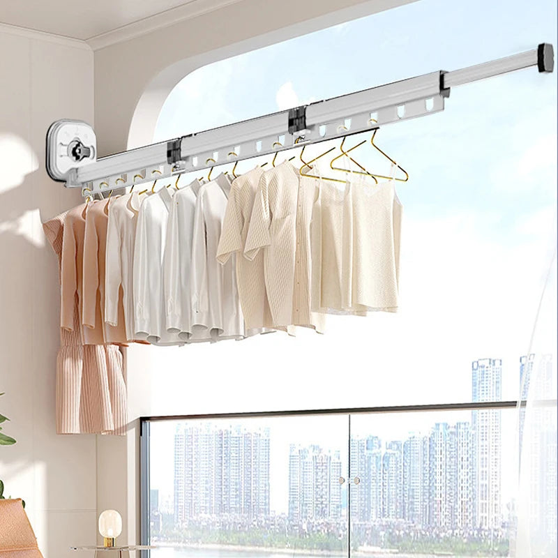 White No Punching Drying Rack Suction Cup Drying