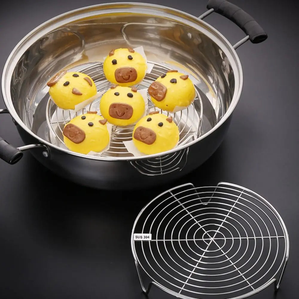 304 Stainless Steel Steamer Rack Pot Steaming Tray
