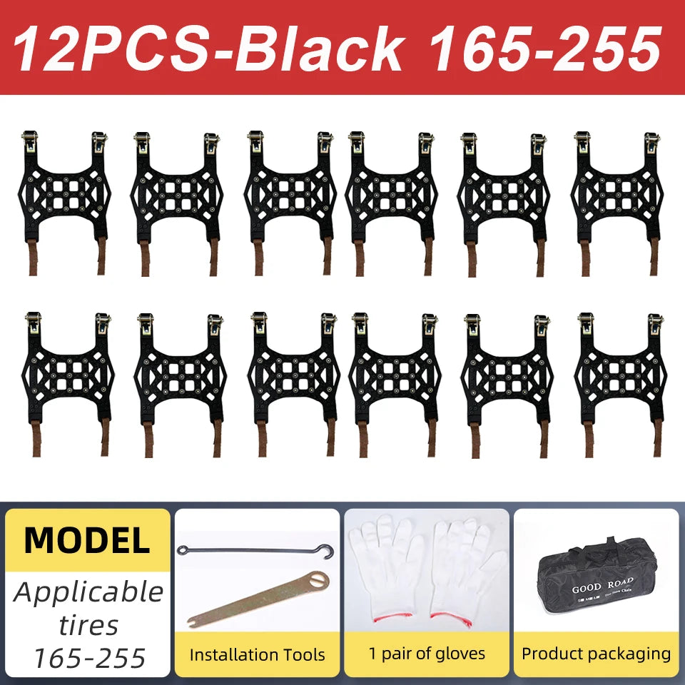 Automobile Snow Chains Winter Tire Anti-Skid Chain 165-255mm
