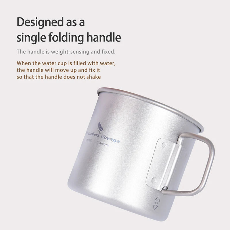 Boundless Voyage 5l Titanium Kettle Camping Coffee 500ml