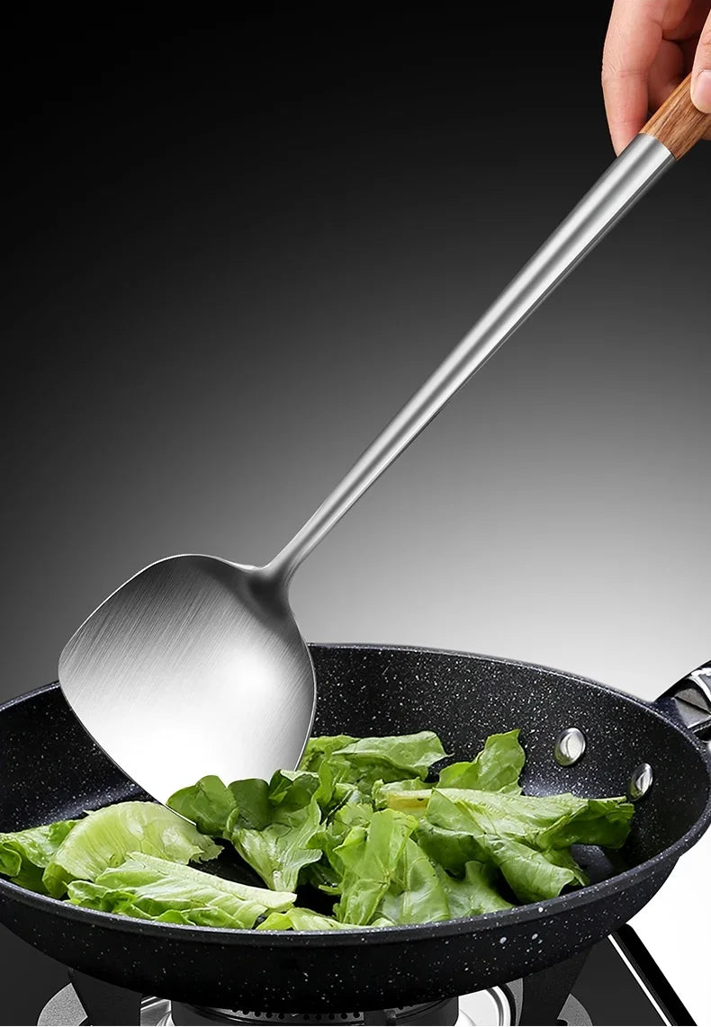 Utensils Wok Spatula Iron Ladle Spatula Stainless Steel