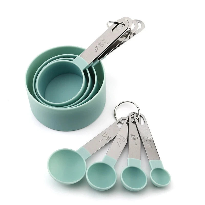 8pcs Measuring Cups Spoons Baking Cake Pastry Cooking