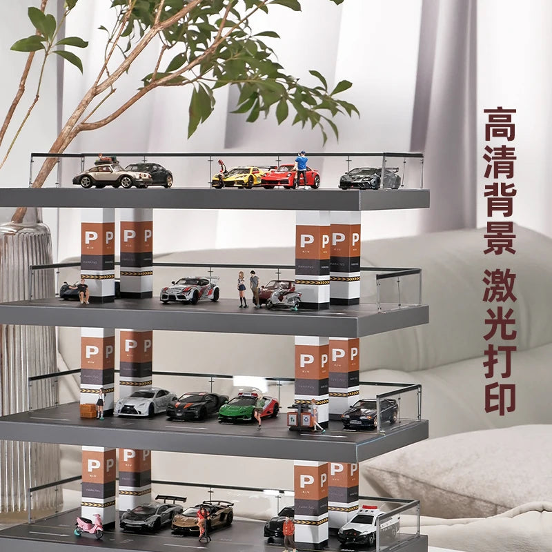 Collector 1/64 Parking Lot Toy Car Model Storage