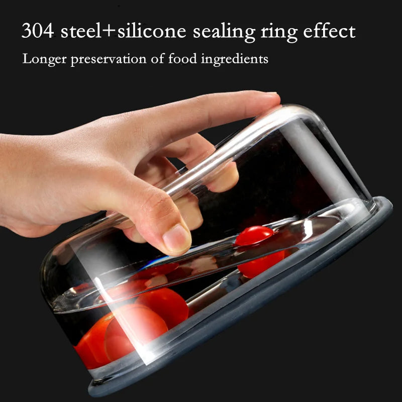 High Borosilicate Glass Rectangle Lunch Box Microwave Heating