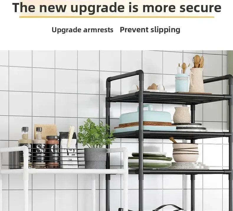 Multi-Layer Removable Storage Cart Floor-To-Ceiling Storage Rack