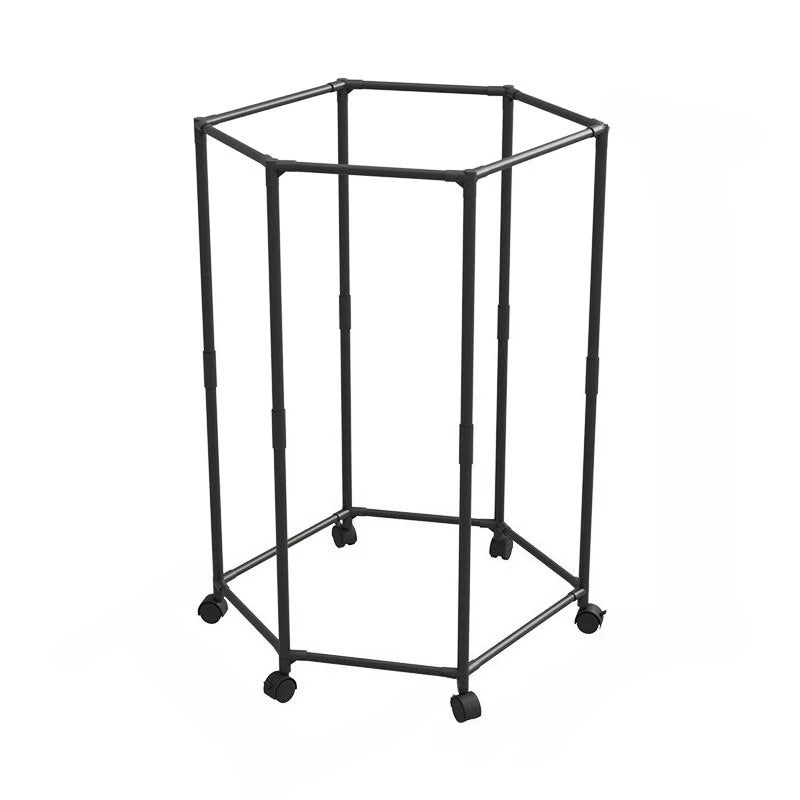 Hexagon Rotating Floor Clothes Rack Dormitory Coat Hanger