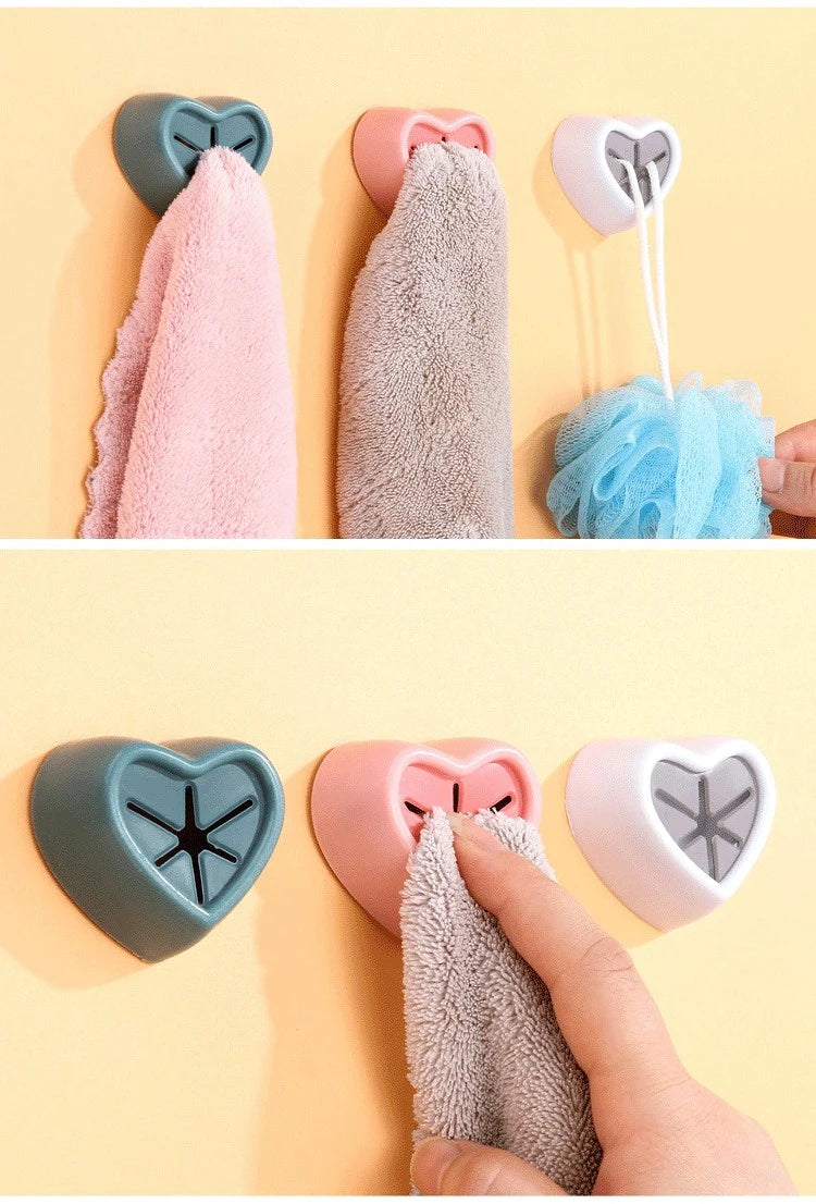 Towel Holder Sucker Wall Bathroom Laundry Cloth Rag