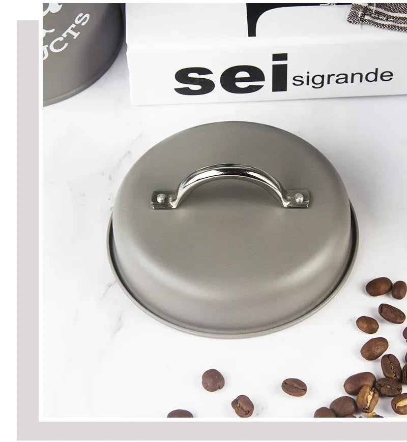 Canisters Coffee Tea Sugar Flour Metal Tin Jars