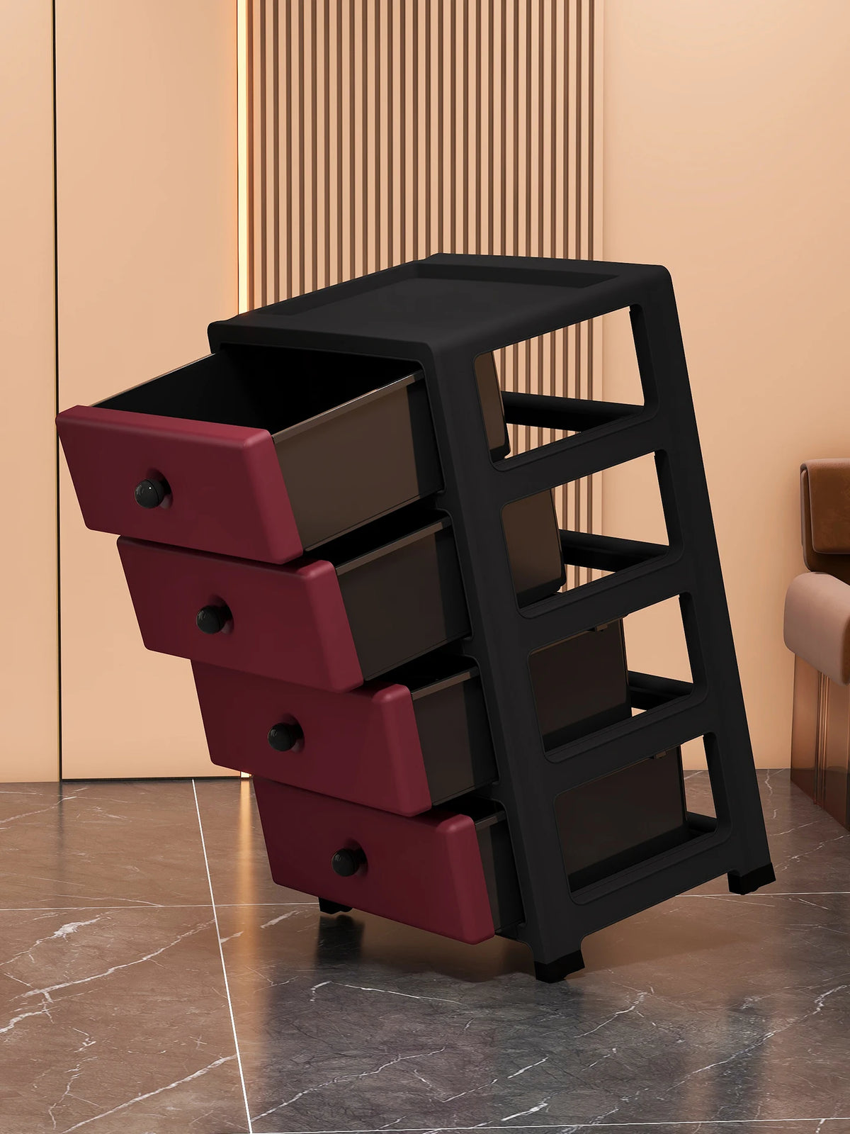 Drawer-Style Storage Cabinet - Living Room Storage Cabinet