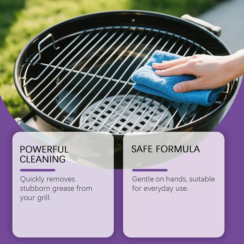 1/2/3pcs Barbecue Grill Cleaner Heavy Duty Grease Degreaser