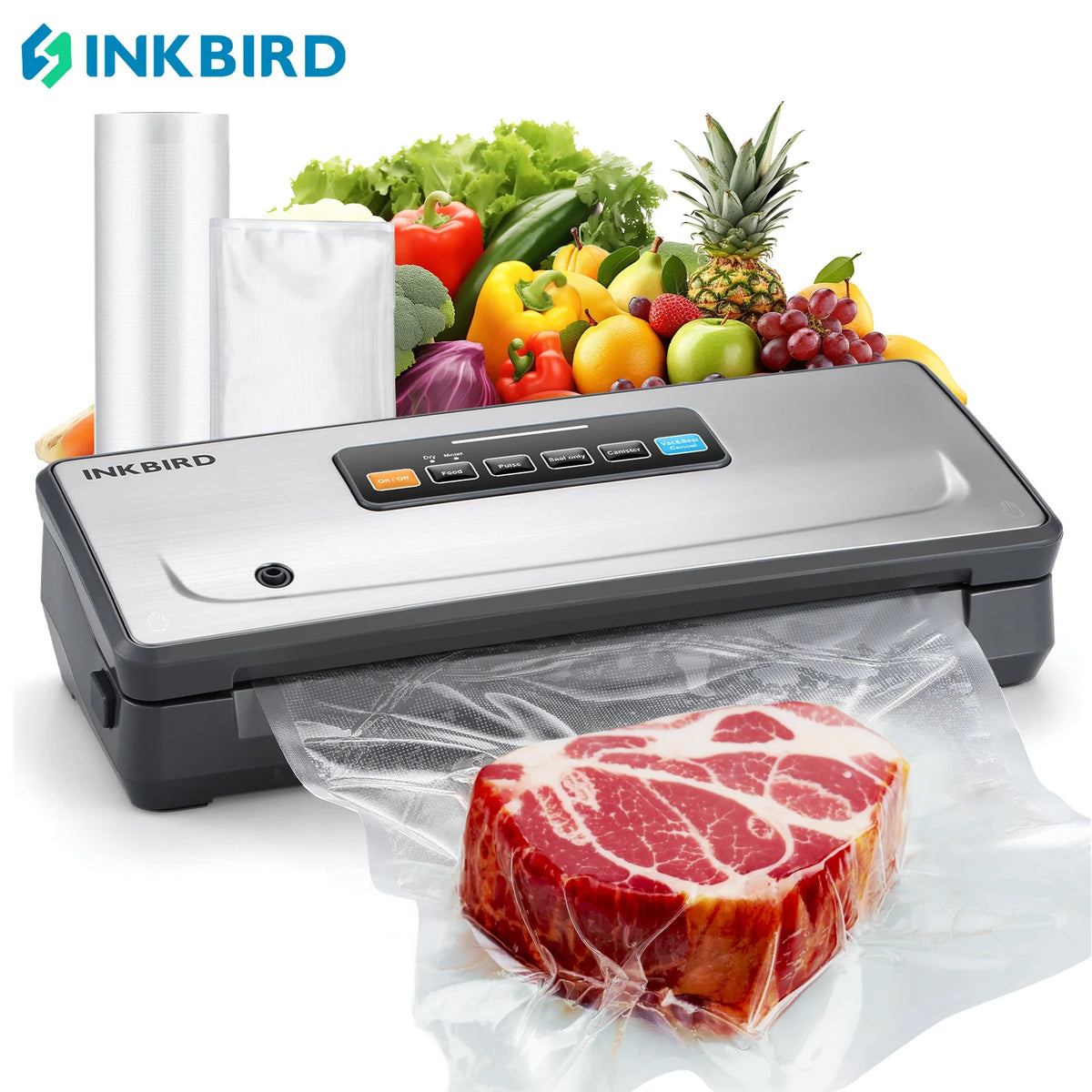 Inkbird Cordless Vacuum Sealer Machine Ink-Vs06 Vacuum Packing