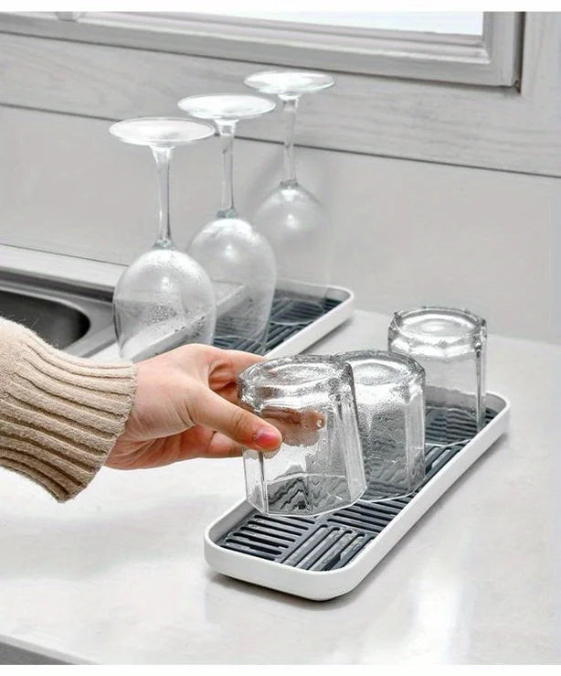 Sink Organizer Drain Tray Sponge Holder Cutlery Drainer