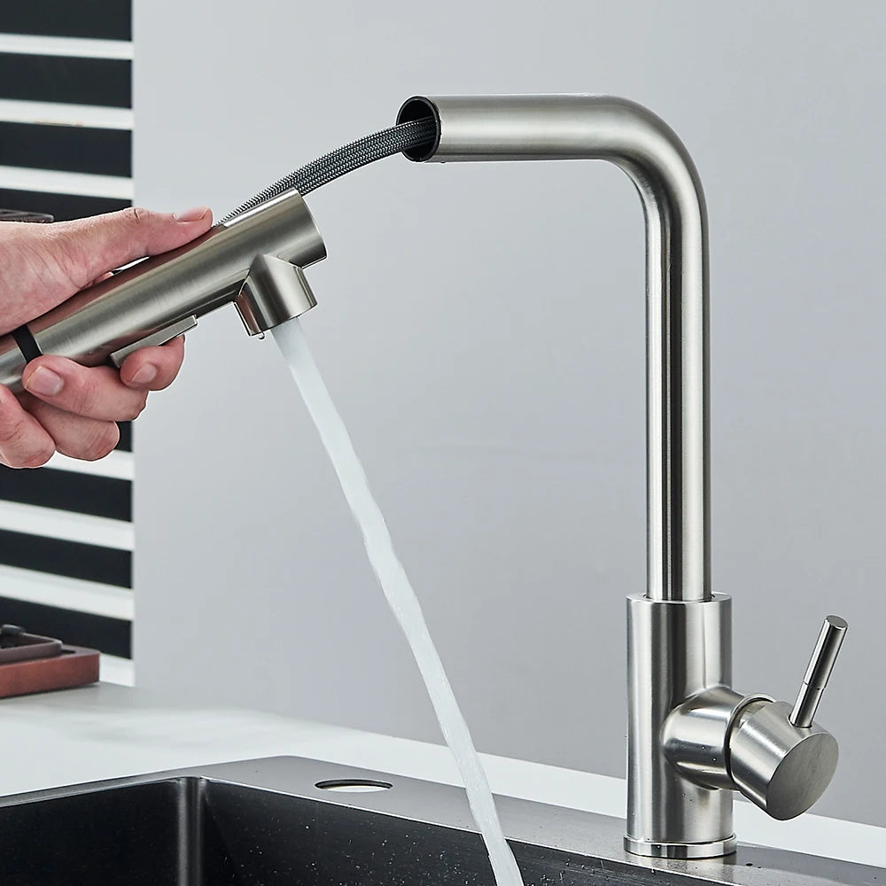 Pull Out Sink Faucet High Pressure Two Model