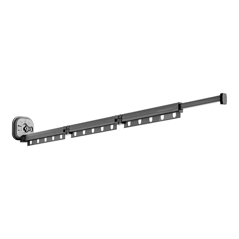 Pc No Punching Wall Mounted Clothes Hanger Retractable
