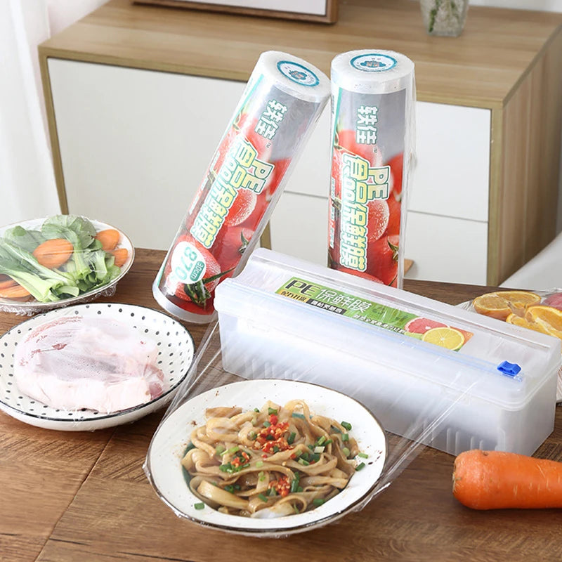 33cm Cling Film Cutter Organizer Food Wrap Foil