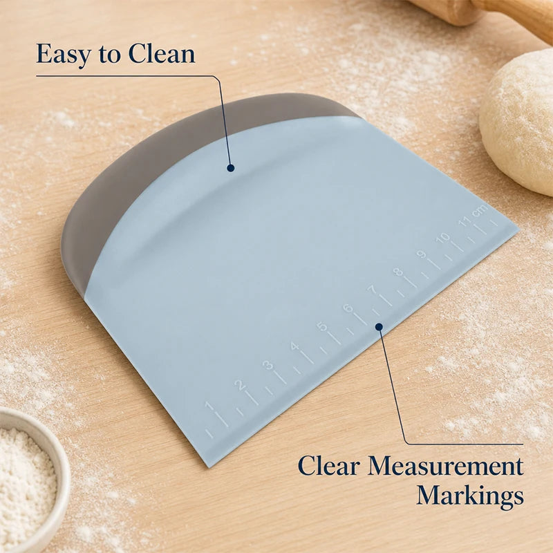 1/2pcs Dough Scraper Scale Multi-Functional Bowl Bench Scraper