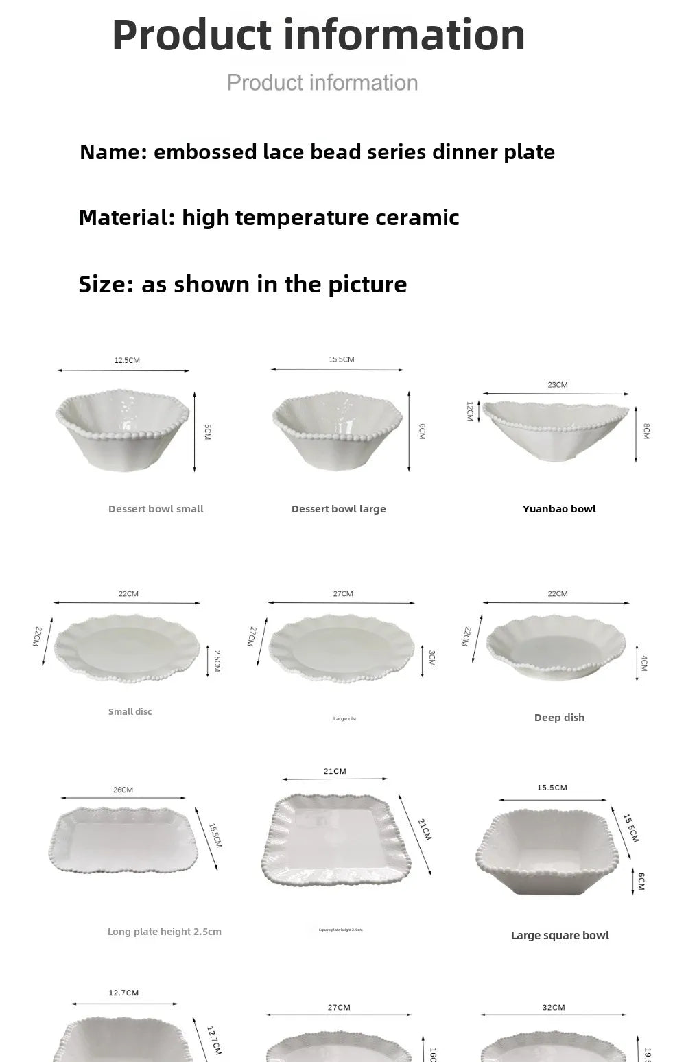 Ceramic Pearl Plates & Bowls - Practical Breakfast